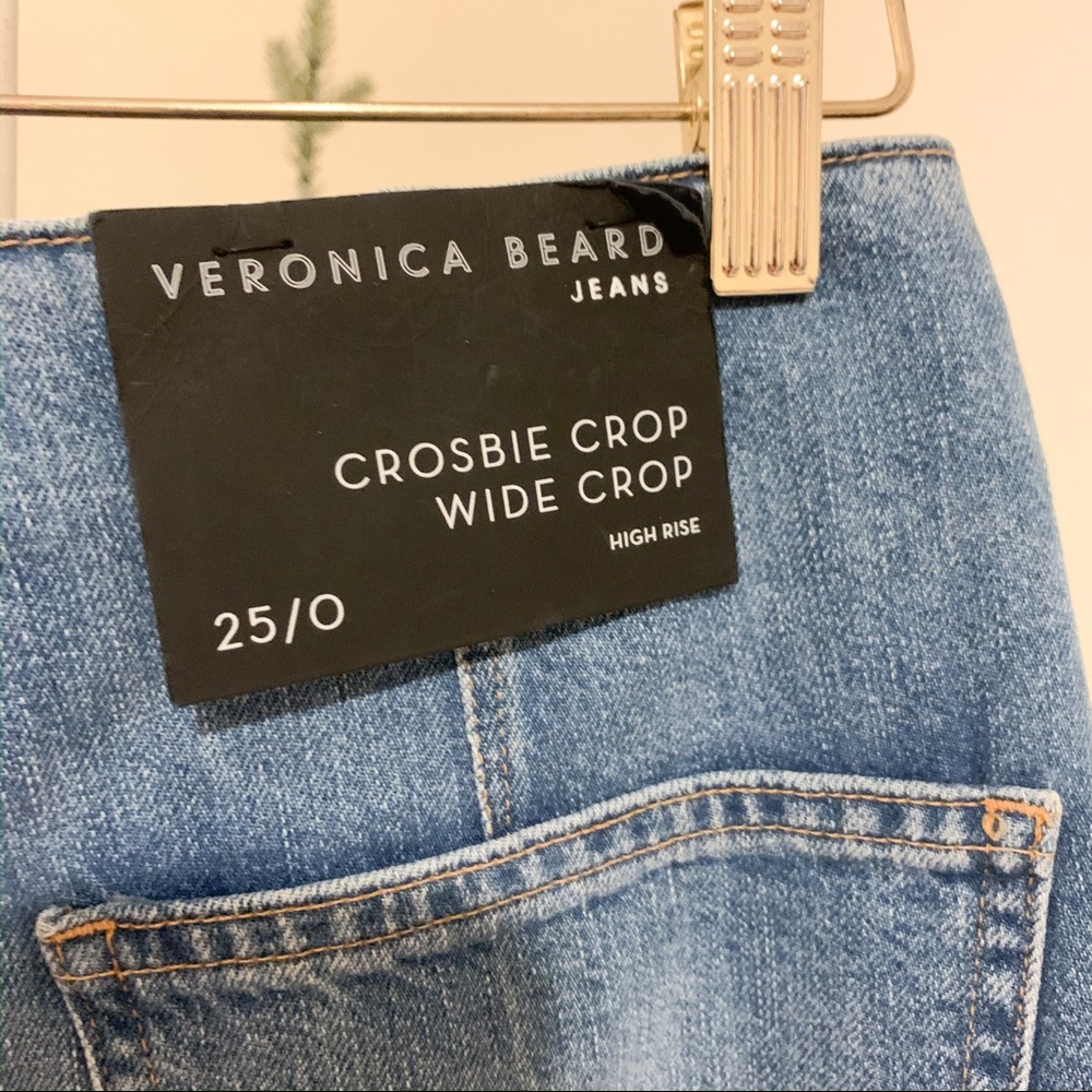 Veronica Beard Crosbie Crop Denim In Juno. - Picture 7 of 8